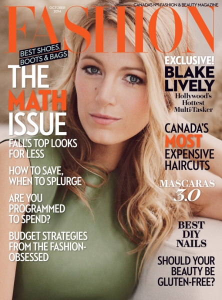 Read the article: http://www.fashionmagazine.com/fashion/2014/09/08/fashion-magazine-october-2014-cover-blake-lively/
